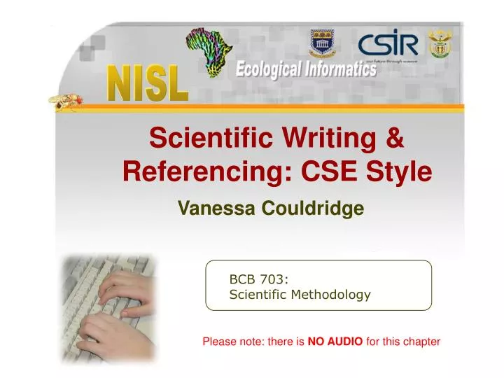 scientific writing referencing cse style vanessa couldridge