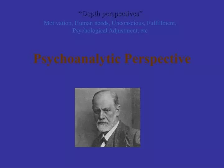 psychoanalytic perspective