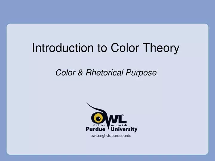 introduction to color theory