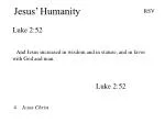 Jesus’ Humanity - slide 1
