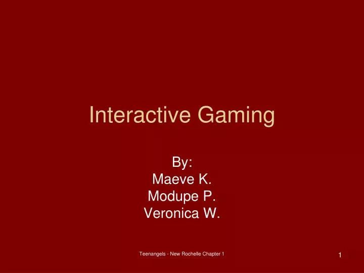 interactive gaming
