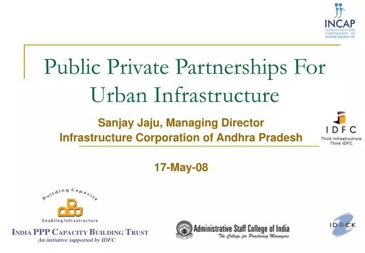 public private partnerships for urban infrastructure