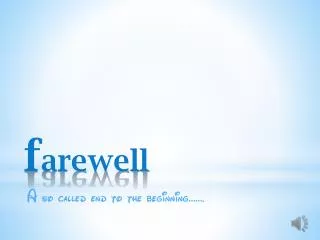 farewell+