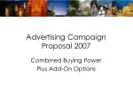 Advertising Campaign Proposal 2007 - slide 1