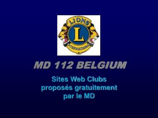 MD 112 BELGIUM