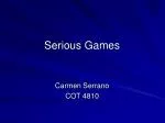 Serious Games - slide 1