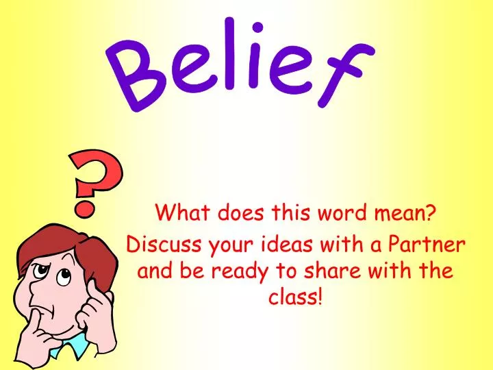 what does this word mean discuss your ideas with a partner and be ready to share with the class