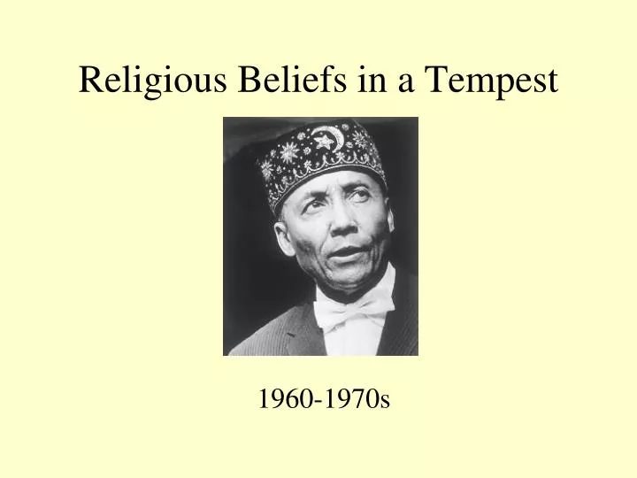 religious beliefs in a tempest