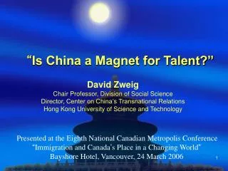 “ Is China a Magnet for Talent?”