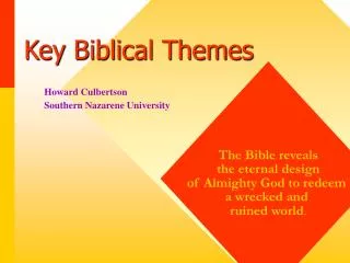 Key Biblical Themes