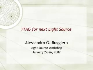 FFAG for next Light Source