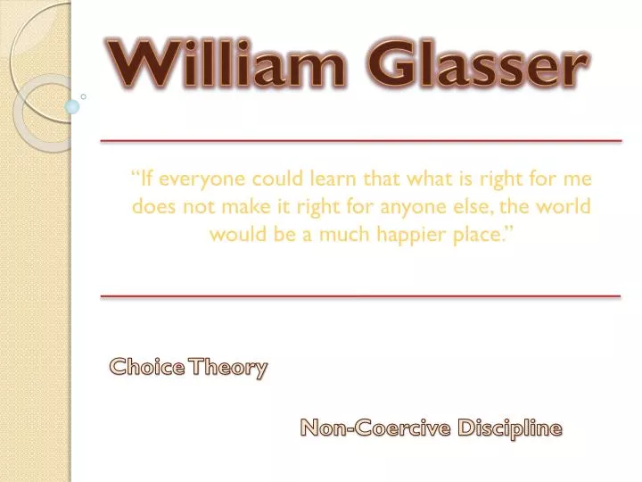 william glasser