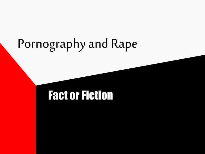 pornography and rape