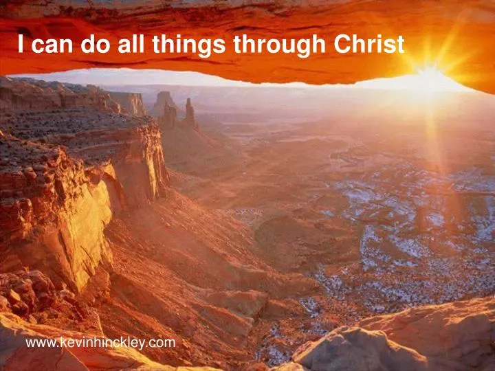 i can do all things through christ