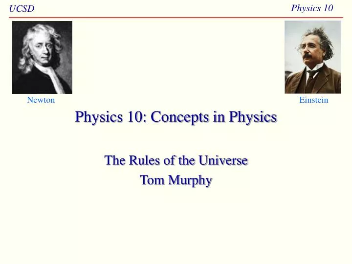 physics 10 concepts in physics
