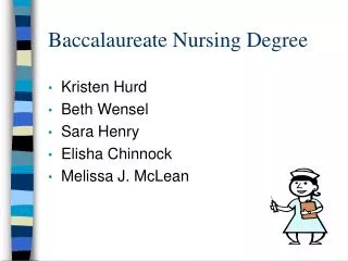Baccalaureate Nursing Degree