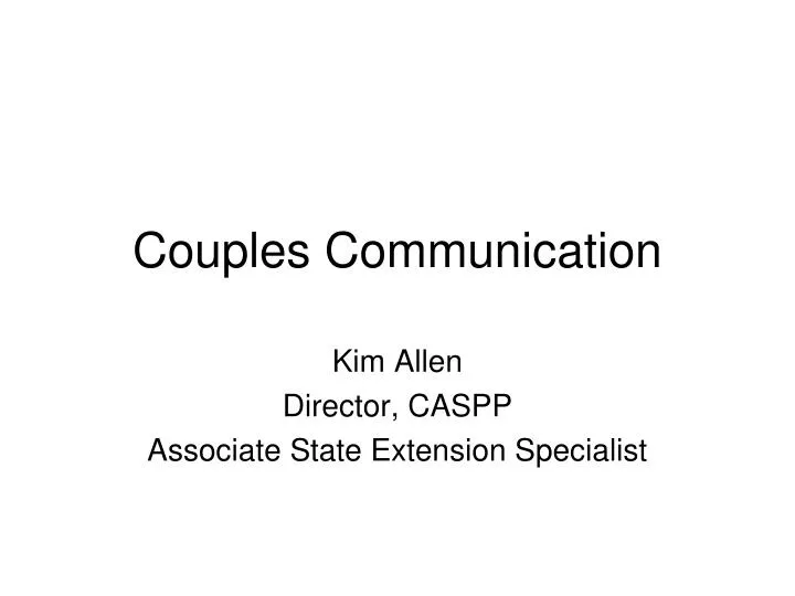 couples communication