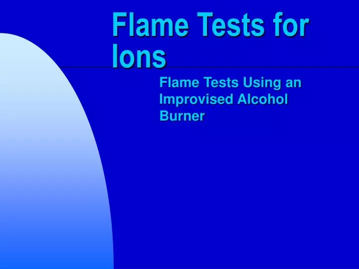 flame tests for ions