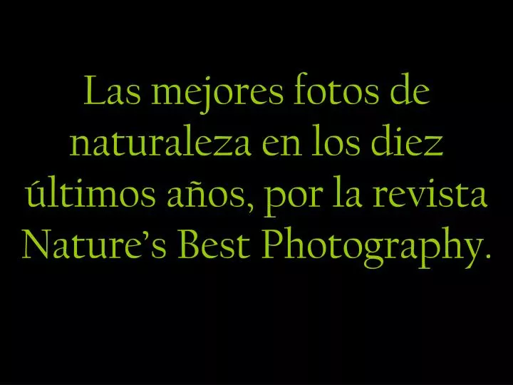 las mejores fotos de naturaleza en los diez ltimos a os por la revista nature s best photography