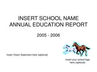 INSERT SCHOOL NAME ANNUAL EDUCATION REPORT