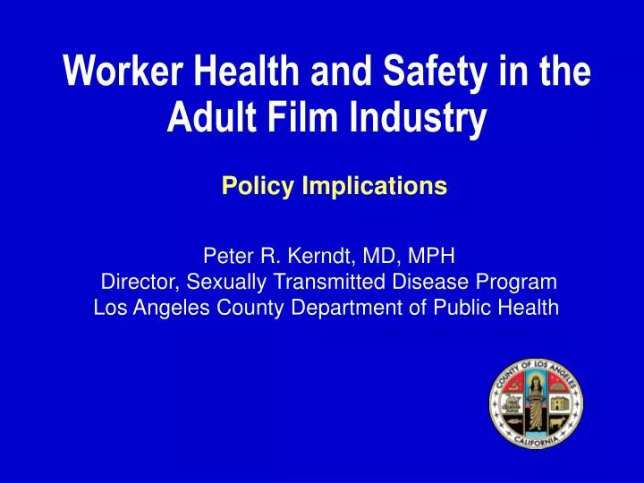 worker health and safety in the adult film industry