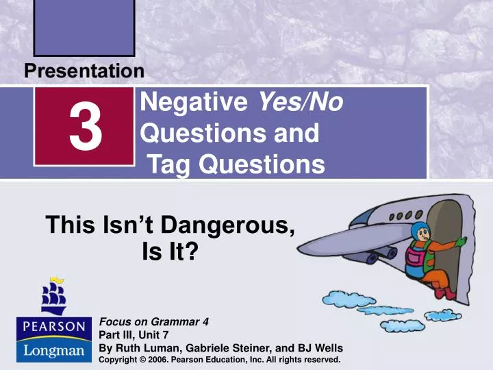 negative yes no questions and tag questions