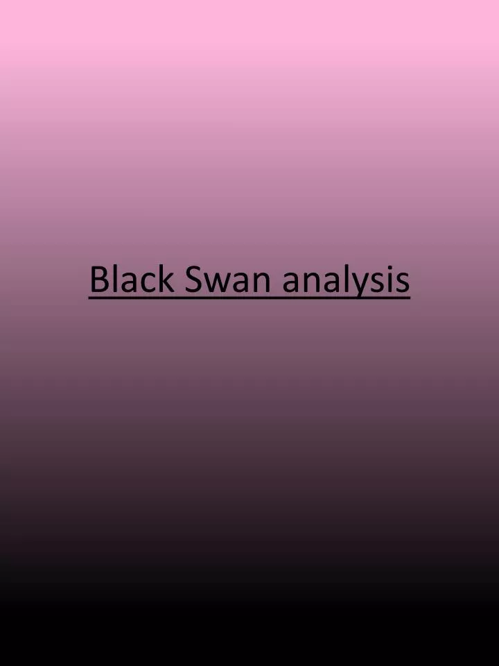 black swan analysis