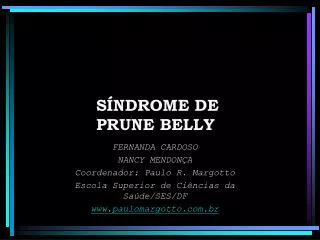 SÍNDROME DE PRUNE BELLY