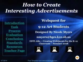 How to Create Interesting Advertisements