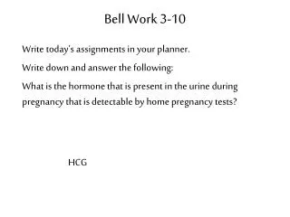 Bell Work 3-10