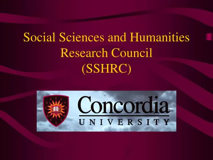 social sciences and humanities research council sshrc