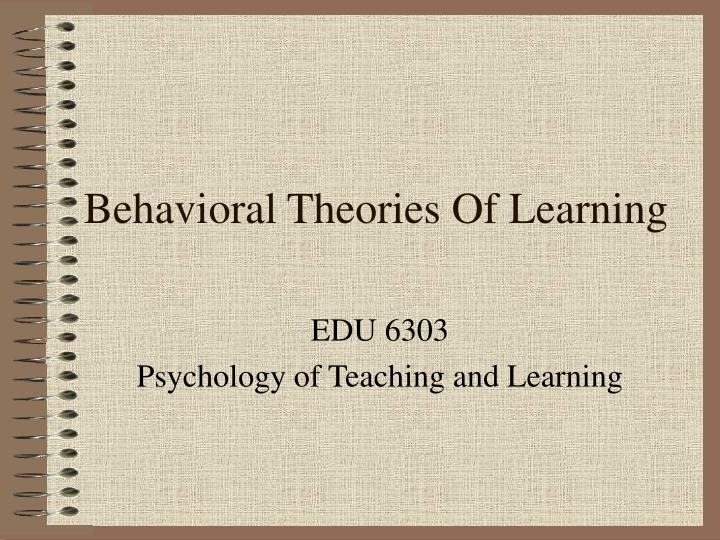 behavioral theories of learning
