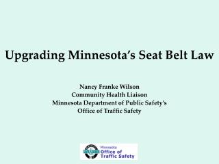 Upgrading Minnesota’s Seat Belt Law