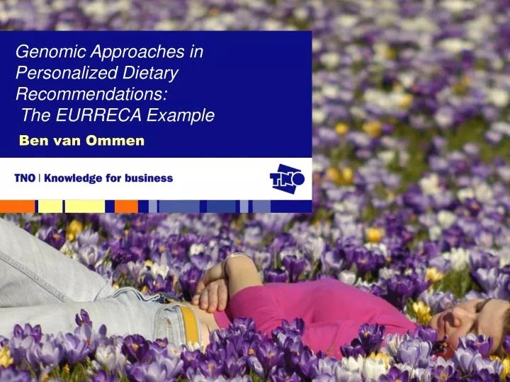 genomic approaches in personalized dietary recommendations the eurreca example