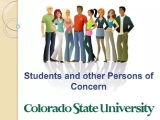 Students and other Persons of Concern