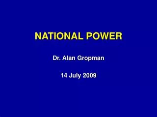 NATIONAL POWER