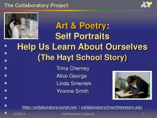 Art &amp; Poetry : Self Portraits Help Us Learn About Ourselves ( The Hayt School Story)