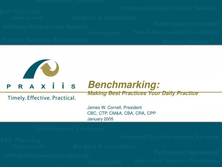 benchmarking making best practices your daily practice