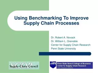Using Benchmarking To Improve Supply Chain Processes