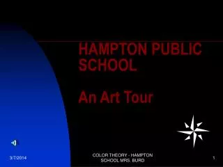 HAMPTON PUBLIC SCHOOL An Art Tour