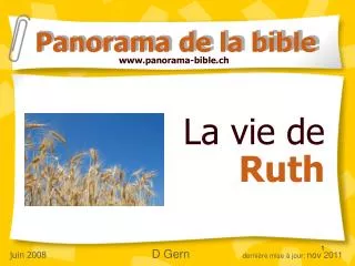 La vie de Ruth