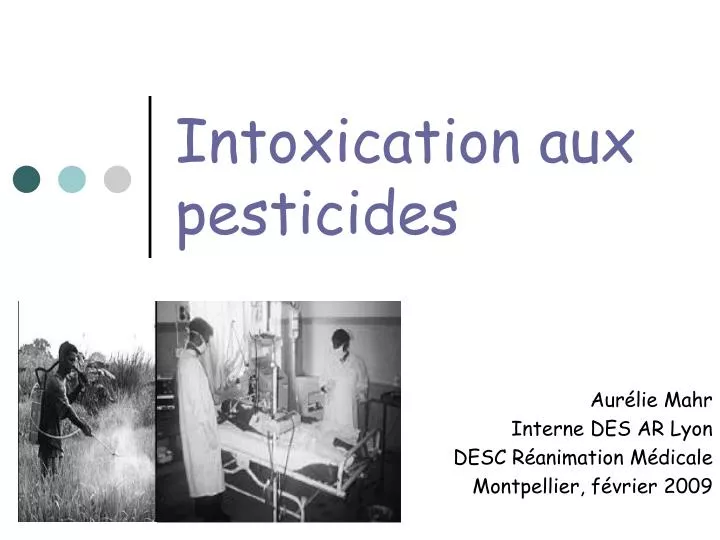 intoxication aux pesticides