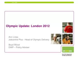 Olympic Update: London 2012