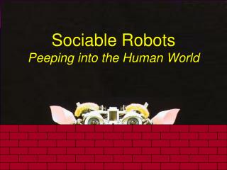 Sociable Robots Peeping into the Human World