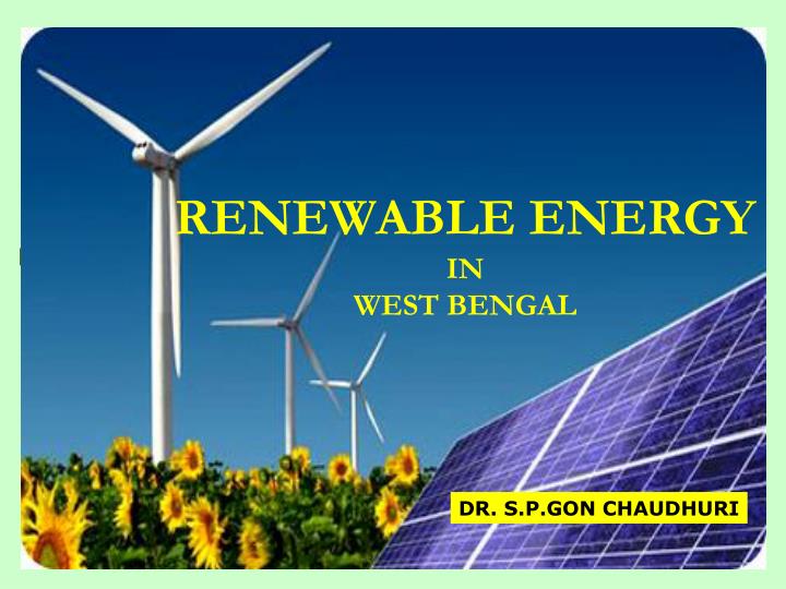 renewable energy in west bengal