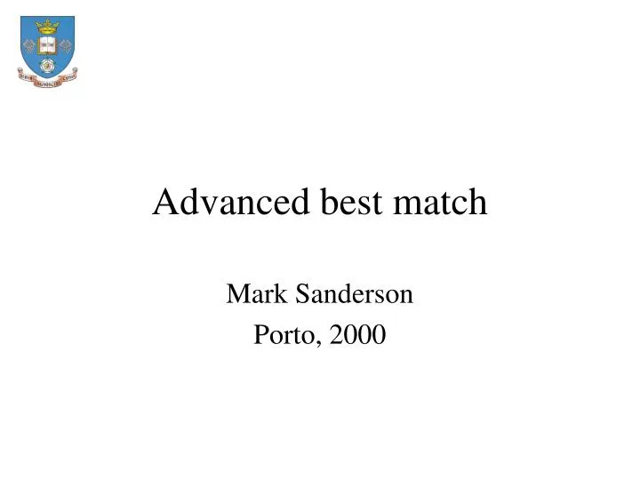 advanced best match