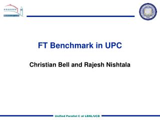 FT Benchmark in UPC