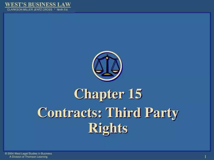 chapter 15 contracts third party rights