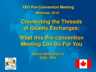 YEO Pre-Convention Meeting