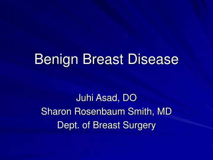 benign breast disease
